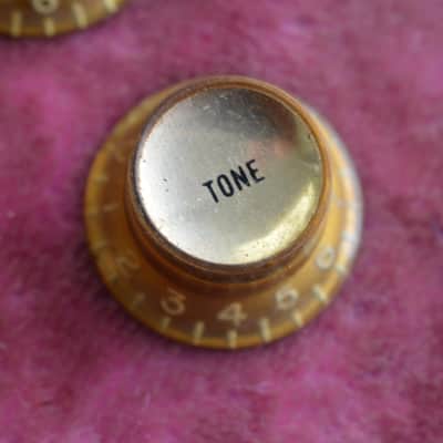 Vintage 1960s Gibson Gold Reflector Knob Set ES-335 SG Standard Custom Les Paul image 6