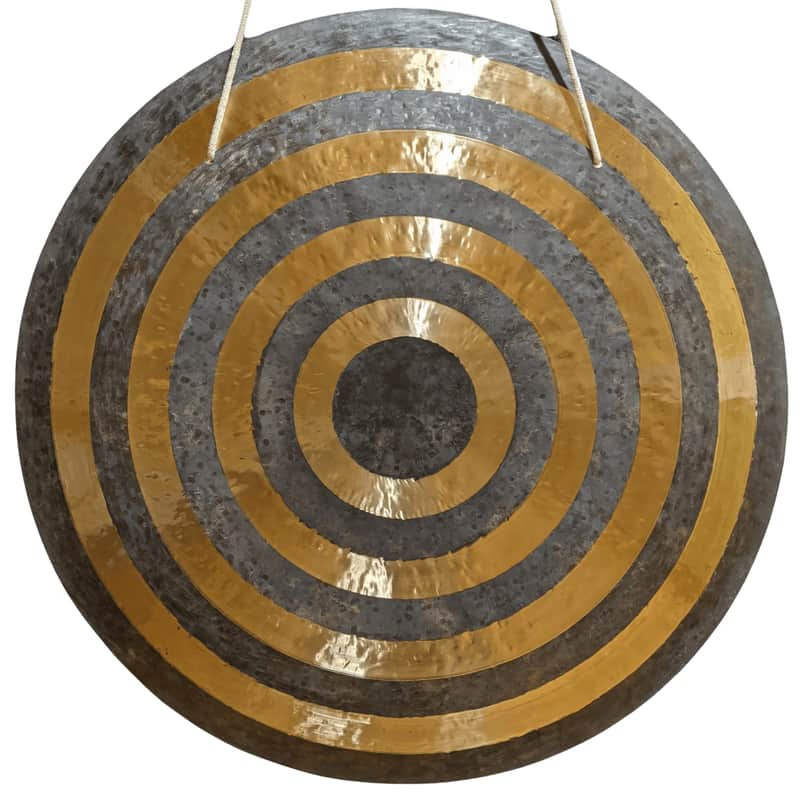 28" (D#2+45) Sun Gong by Raven Sounds, Handmade Bronze Wind Gong, Free Mallet image 1