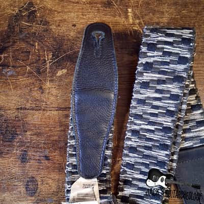 Levy's Leathers Woven/Poly Guitar Strap *USED* (2010s - Black/Grey) image 5
