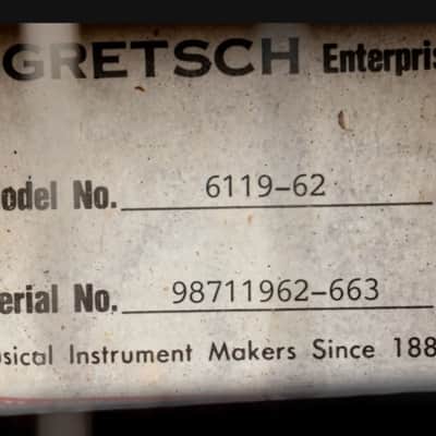 Vintage 1998 Gretsch Tennessee Rose G6119-1962FT Walnut w/ FilterTron Pickups, Bigsby & Case Very Dark Stain Near Black! image 18
