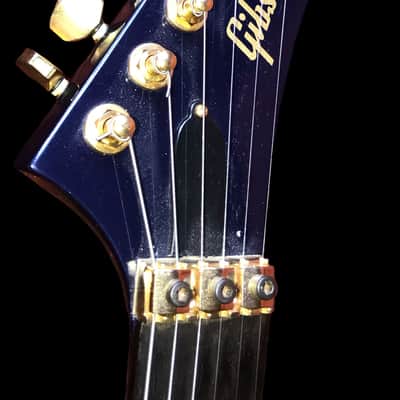 1985 Gibson Q-2000 Metallic Blue! Gibson’s Roaring Superstrat! OHSC!!! image 7