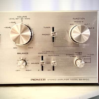πΆβ¨ Pioneer SA-9100 Vintage Integrated Amplifier w/ Original Wood Case β Serviced, Cleaned, Complete image 7