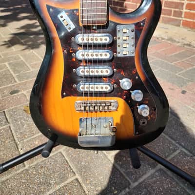Vintage Marquis Harmony/Tiesco 1960s brown sunburst Made in japan image 1