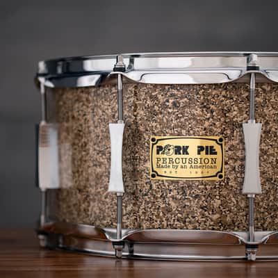 PORK PIE 14 X 6.5 MAPLE SNARE DRUM, B20 CYMBAL GLITTER SPARKLE image 6