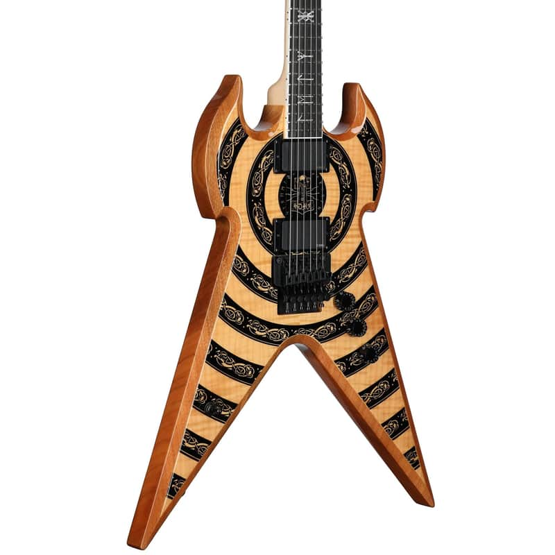 Wylde Audio Warhammer FR Electric Guitar, Norse Hammer Bullseye image 1