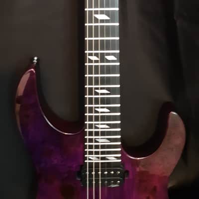 Legator Ninja N6SS(WATCHLIST OFFER)Super Shred Series Ultra-Fast Neck Profile, Ebony, Stainless Steel Frets, Locking Tuners! 2024 - Magenta Burl image 3