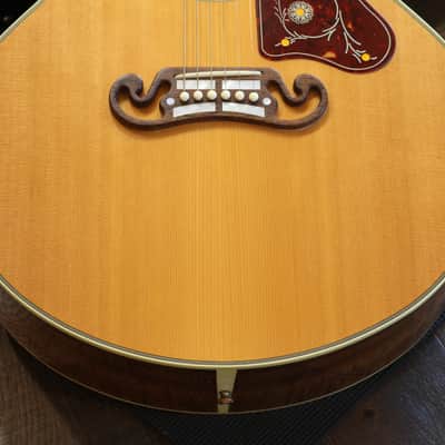 2000 Gibson Custom Shop J-200 Koa Jumbo Acoustic Guitar Natural + OHSC image 5