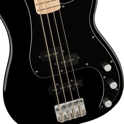 Squier Affinity Series Precision Bass PJ - Maple Fingerboard - Black Pickguard - Black image 4
