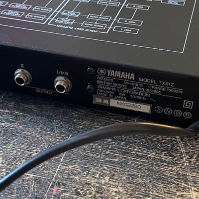 Yamaha TX81Z Rackmount FM Tone Generator 1987 - 1988 - Black image 8
