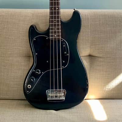 Fender Musicmaster 1978 - Black Left Handed image 1
