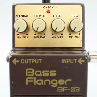 Boss BF-2B Bass Flanger 1989 Made in Japan Green Label Bass Guitar Effect Pedal ACA AA03803 image 3