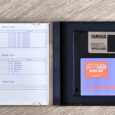 Yamaha SY99 - SD9904 - Film Composser // Original Patches & Waveform Disk // BOXED image 2