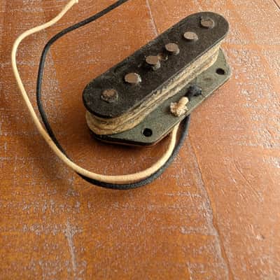 Fender Telecaster Bridge Pickup Early To Mid 1960s Gray Bottom Cloth image 3