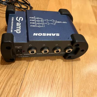 Samson S-Amp S Class Mini Stereo Headphone Amplifier 2010s - Blue/Black image 2