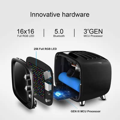 Retro Bluetooth Speaker - Pixel Art DIY Box, RGB Programmable 16X16 LED Bild 3