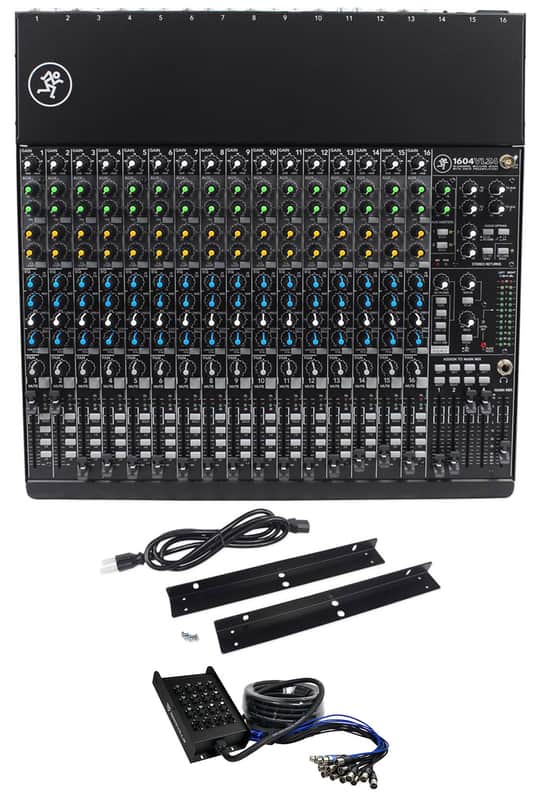Mackie 1604VLZ4 16-Channel Compact Analog Mixer w/ 16 ONYX Preamps+Snake Cable image 1