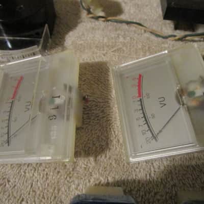 lot of 9 vintage Various VU meters parts image 3