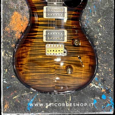 PRS Custom 24 10-Top Black Gold Wrap Burst image 4