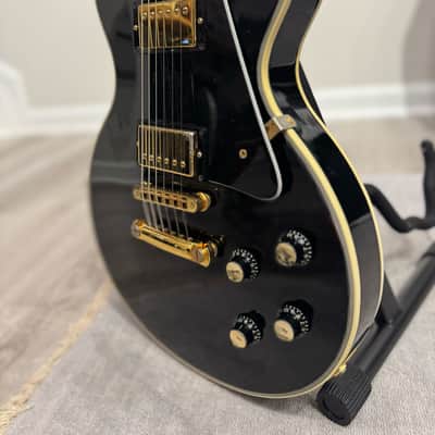 1978 Gibson Les Paul Custom - Cherry Burst painted over in Black by Factory image 6
