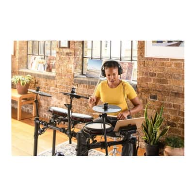 Alesis Nitro Max Kit Electronic Drum Set Bundle with Throne and Headphones image 7
