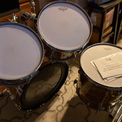 Rare 4pc Pearl Presidential Series - Sunset Ripple with Bass drum mount image 4