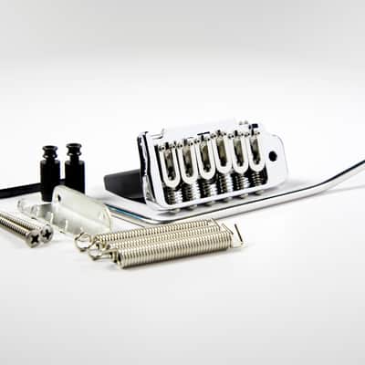 Hipshot Contour 2-Point Strat Tremolo Bridge Chrome - 42mm Block - 42100VC image 1