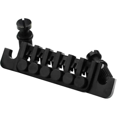 Guitar TP-6 Bridge Stop Bar - Vintage 70's Bridges Tailpiece with Studs and Inserts Replacement Compatible with LP Les Paul SG ES 6 String Electric Guitar(Black) image 4