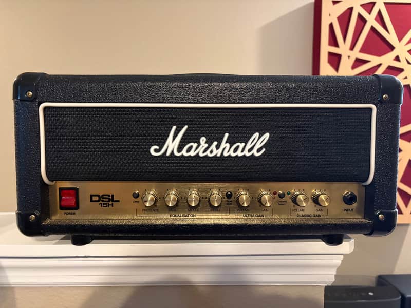Marshall DSL15H 2-Channel 15-Watt Guitar Amp Head 2012 - 2017 - Black image 1