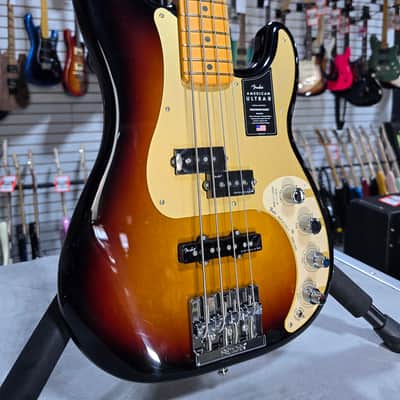 American Ultra II Precision Bass - Ultraburst, Maple Fingerboard w/OHSC & PLEK*D #341 image 1