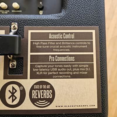 Blackstar Sonnet 120 Natural Response 120-Watt 1x8" Acoustic Guitar Amp - Black image 7
