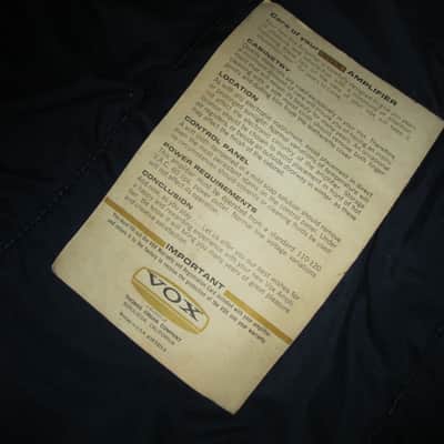 1960's Vox Berkeley Reverb Owner's Manual image 3