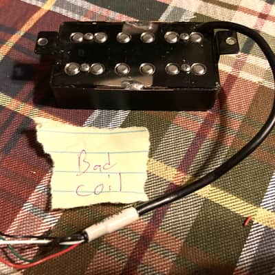 Ernie Ball Sabre Solid Black Guitar Humbucker HT Pickup for Parts or Repair image 3