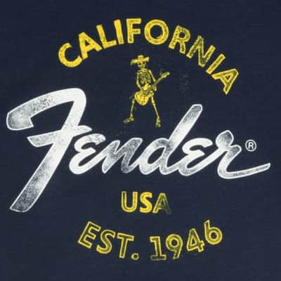 Fender Guitars Baja Blue T-Shirt, Blue, M (MEDIUM) 919-0117-406 image 2