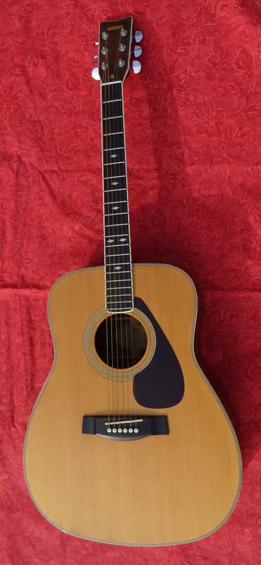 Yamaha FG-345 FG345 Excellent Conditions with low action and excellent sound 1980 Natural image 1