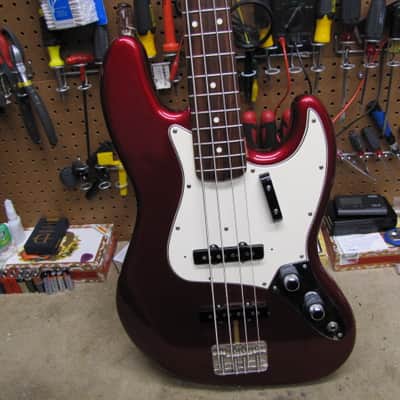 Fender Jazz Bass 62 1962 RI Reissue Stack Knob USA 1989 - Candy Apple Red image 1