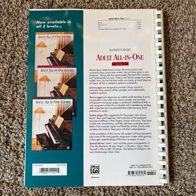 Alfred's Basic Adult All-In-One Piano Course (Level 1) - Piano Lessons, Theory, & Technique image 2