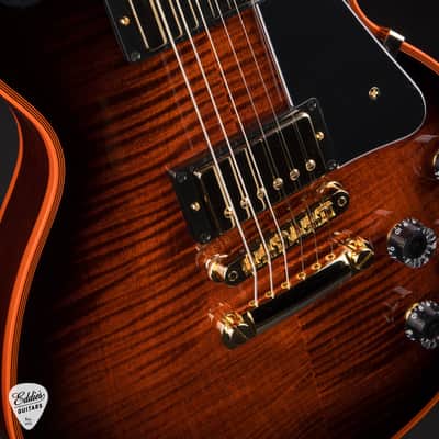 Gibson Custom Shop Made 2 Measure Les Paul Custom Figured Orange Widow 10.0 #CS600375 image 12