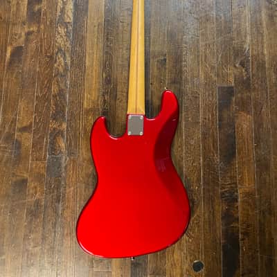 Fender Japan Jazz Bass Standard Electric Bass Candy Apple Red MIJ image 3
