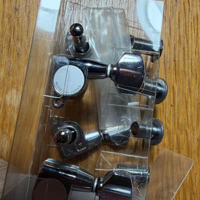 Gotoh SG360-05 Chrome Tuners 6-in-line Machine Heads with Oval Buttons image 2