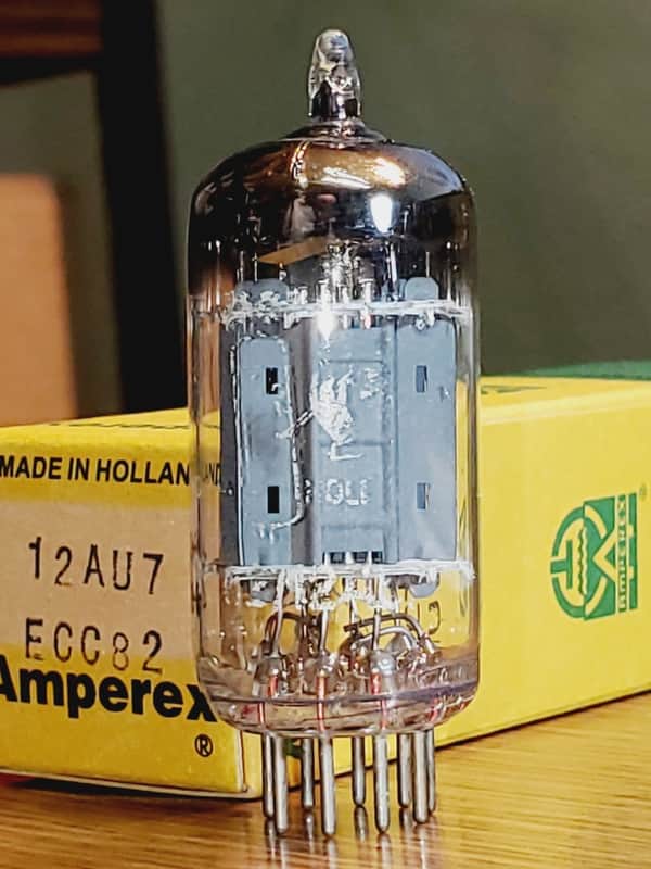 Amperex ECC82/12AU7 Foil "D" getter Heerlen MaxiPreAmp2/TV7 Tested (1)tube lot image 1