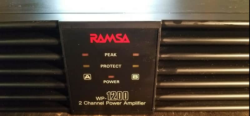 Ramsa (Panasonic) WP-1200 Black 200WRMS x2 Bridgeable to 400W | Reverb