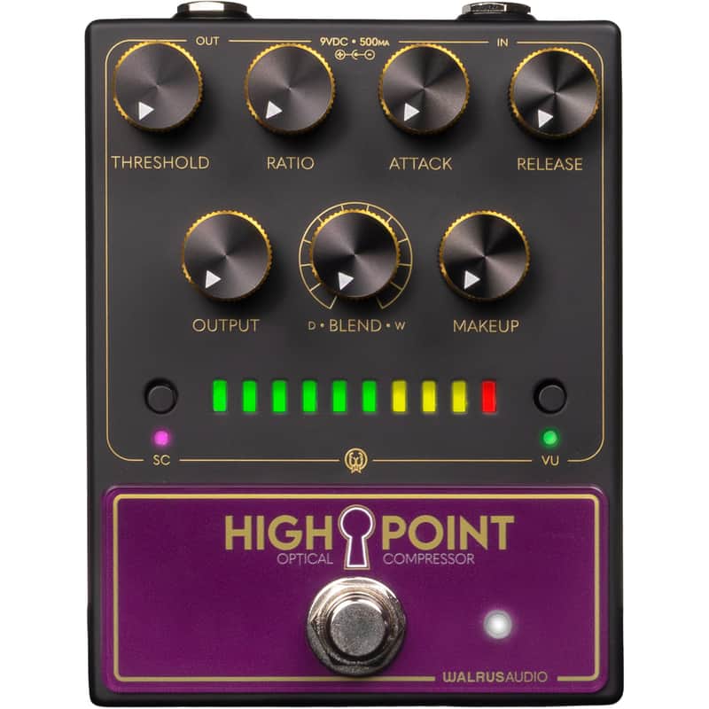 Walrus Audio Highpoint Optical Compressor Pedal - Black image 1