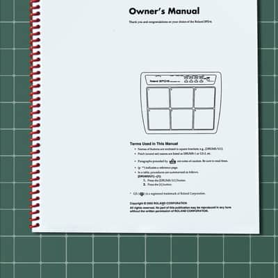 Roland SPD-6 — Owners Manual User Guide Instructions — 47 Pages — USA Made