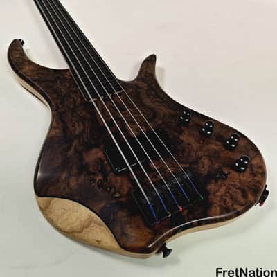 AC Guitars Krell 5-String Fretless Bass 34" Scale ACG Turkish Walnut 8.86lbs image 5