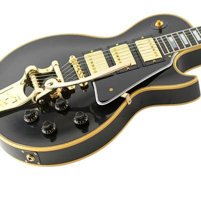 New Gibson Custom Shop 1957 Reissue Les Paul Custom VOS Ebony w/Bigsby #751698 image 2