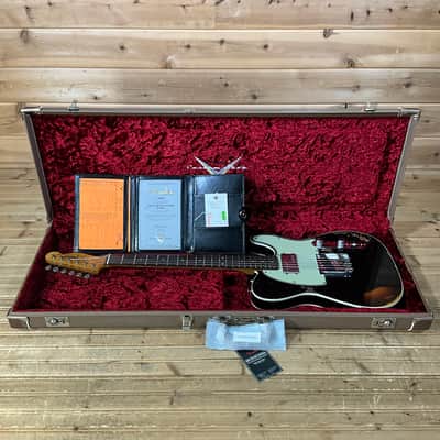 Fender Custom Shop F22 Limtied CuNiFe Telecaster Heavy Relic - Aged Black Over 3-Color Sunburst image 7