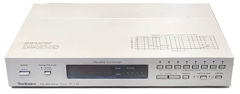 Vintage Technics ST-C03 AM/FM Stereo Tuner - Mini image 1