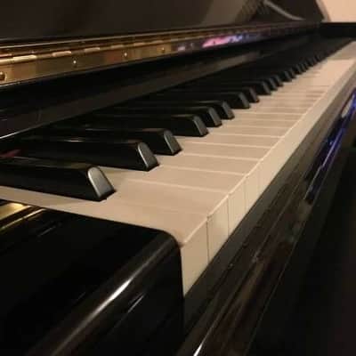 Yamaha MX100 II Disklavier Pre-Owned Upright Player Piano (U1) Watch videos 1994 Polished Ebony image 6