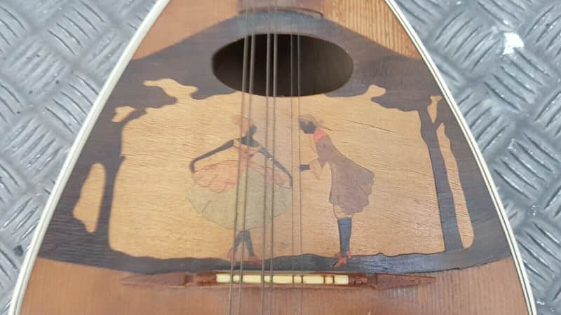 Fancy Roundback Mandolin V Shape Neck image 1