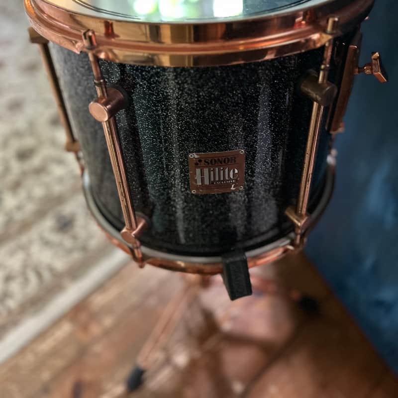 90s Sonor Hilite Exclusive 13 x 11 tom Black Diamond